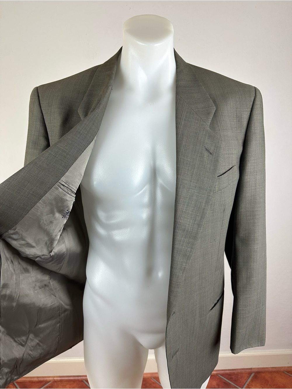 Giorgio Armani Light Gray Virgin Wool Sport Coat
